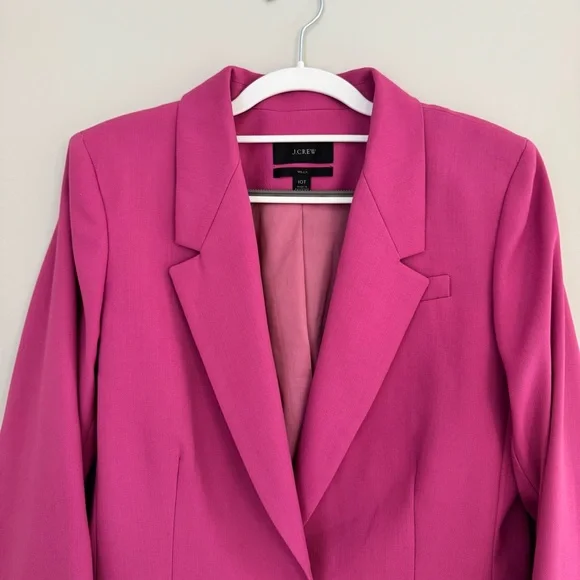 J. Crew Willa Blazer Italian City Wool Blend Blazer Jacket Pink Size 10T